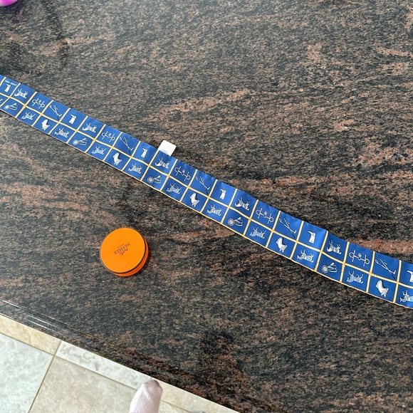 Blue and Gold Silk Tie - Picture 3 of 4